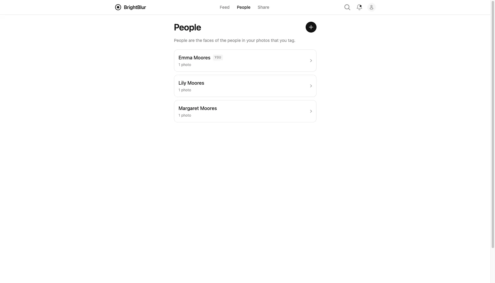 The People page