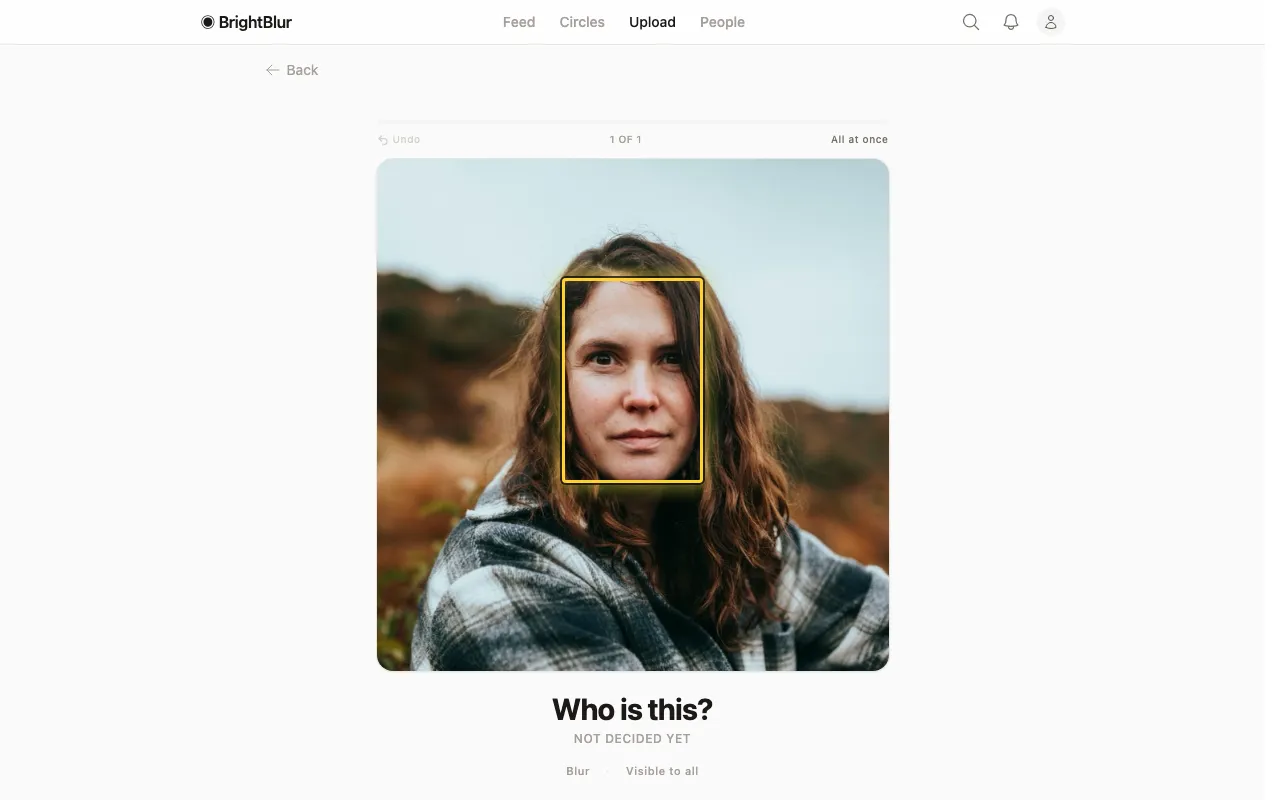 Face detection and tagging during upload